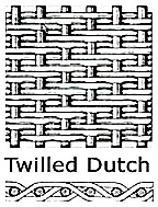 twill dutch weave wire mesh